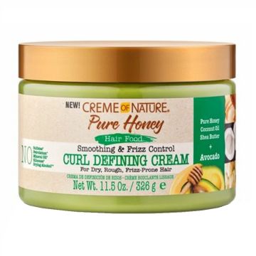 Creme of Nature Pure Honey Hair Food Smoothing & Frizz Control Curl Defining Cream 11.5 oz