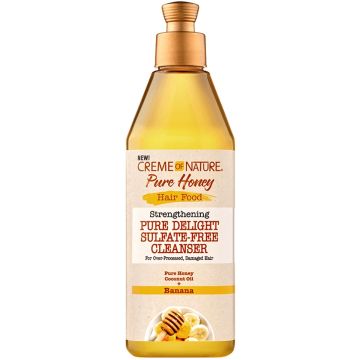 Creme of Nature Pure Honey Hair Food Strengthening Pure Delight Sulfate‐Free Cleanser 12 oz