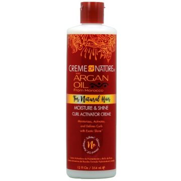 Creme of Nature Argan Oil For Natural Hair Moisture & Shine Curl Activator Creme 12 oz