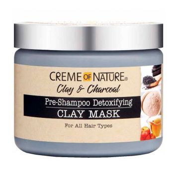 Creme of Nature Clay & Charcoal Pre-Shampoo Detoxifying Clay Mask 11.5 oz