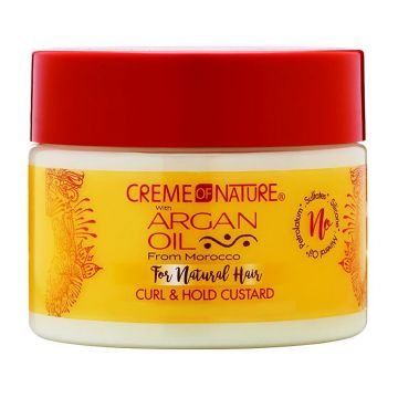 Creme of Nature Argan Oil For Natural Hair Curl & Hold Custard 11.5 oz