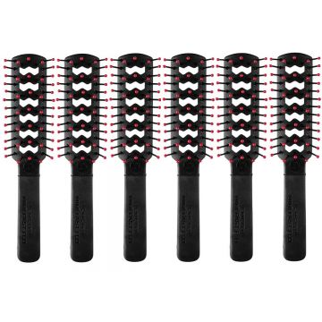 Cricket Static Free Mini Fast Flo Black Brush #5511826 - 6 Pack