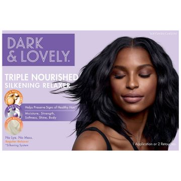 Dark & Lovely Triple Nourished Silkening Relaxer Regular - 1 Application