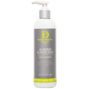 Design Essentials Natural Almond & Avocado Moisturizing & Detangling Leave-In Conditioner 12 oz