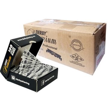 Derby Premium Single Edge Razor Blades - 5,000 Blades [100 Blades X 50 Pack]