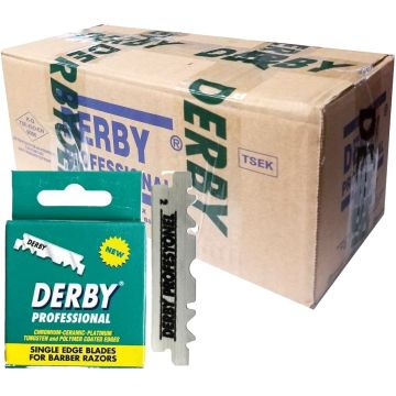 Derby Professional Single Edge Razor Blades - 5,000 Blades [100 Blades x 50 Pack]