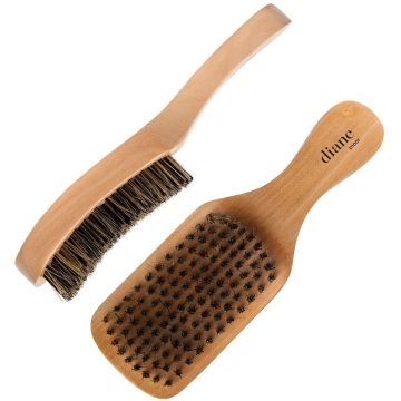 Diane Curved Reinforced Boar Club Wave Brush - Hard #D1001