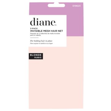 Diane Invisible Mesh Hair Net 3 Pack - Blonde #D19623