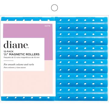 Diane Magnetic Rollers 5/8" Blue - 12 Pack #D2716