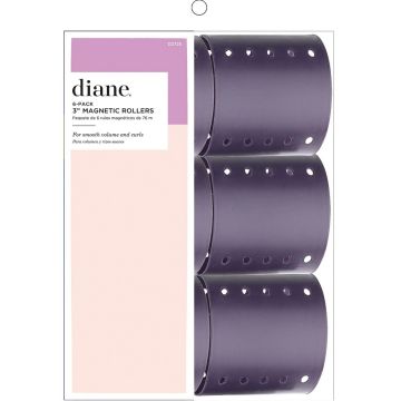 Diane Magnetic Rollers 3" Purple - 6 Pack #D2725