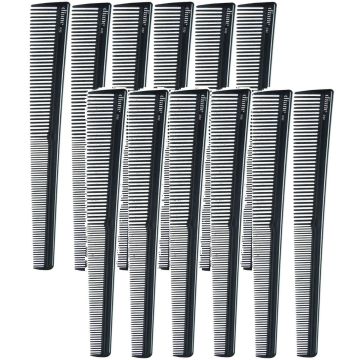 Diane Barber Comb 7-1/4" - Black #D32 [12 Pack]