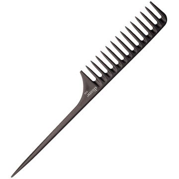 Diane Wide Tooth Rat Tail Comb 11-1/2" - Black #D39