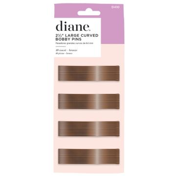 Diane Large Curved Bobby Pins 2 1/2" Bronze - 40 Count #D410