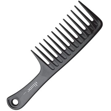 Diane Wide Tooth Handle Detangler Comb 9-3/4" - Black #D4328