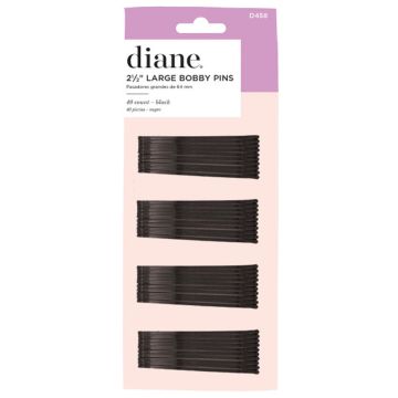 Diane Large Bobby Pins 2 1/2" - Black - 40 Count #D458