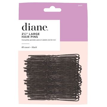 Diane Large Hair Pins 2 1/2" Black - 60 Count #D471
