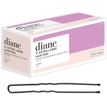 Diane 1 Pound Extra Large Hair Pins 3" - Black #D476