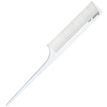 Diane Thin Rat Tail Comb 8-1/4" - White #D6113