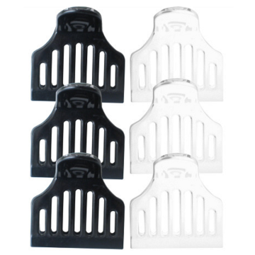 Diane Vented Roller Clamps Black & White - 6 Pack #D70C