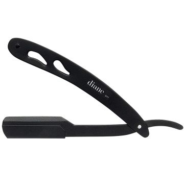 Diane Deluxe Stainless Steel Straight Razor - Black #D77