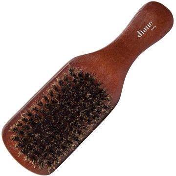 Diane Premium 100% Boar Club Wave Brush - Medium Bristles #D8118