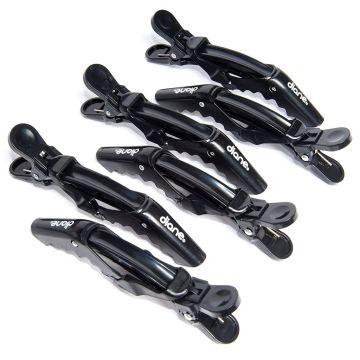 Diane Gator Clips 4 1/2" Black - 6 Pack #D83C