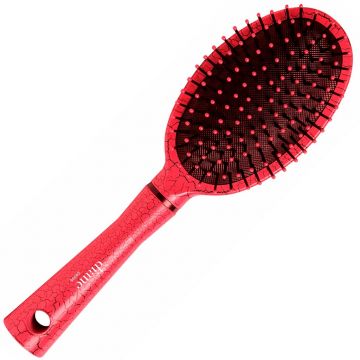 Diane Pink Crackle Oval Paddle Brush #D9556