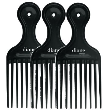 Diane Lifts Combs Black - 3 Pack #DBC007