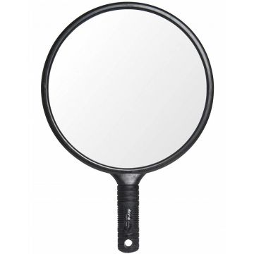 Diane Round Mirror Black #DEM006