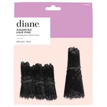 Diane Assorted Hair Pins Black - 200 Count #DHC017