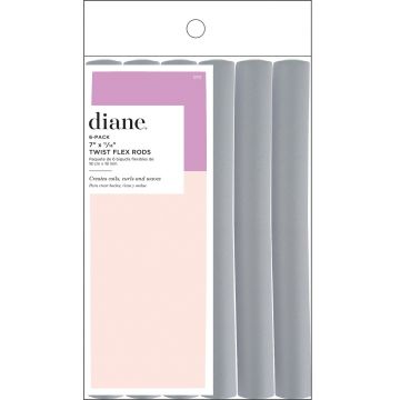 Diane Twist Flex Rods (7" x 11/16") Grey - 6 Pack #DT2