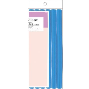 Diane Twist Flex Rods (10" x 9/16") Blue - 6 Pack #DT40