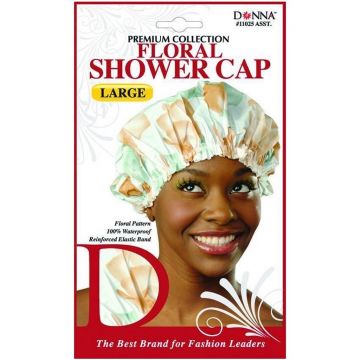 Donna Premium Floral Shower Cap Large - Assorted #11025