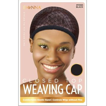 Donna Premium Collection Closed Top Weaving Cap - Black #11083
