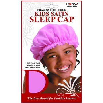 Donna Premium Collection Kids Satin Sleep Cap - Assorted #11099