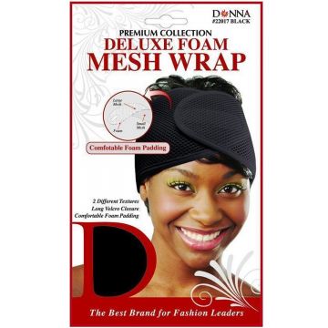 Donna Premium Collection Deluxe Foam Mesh Wrap - Black #22017