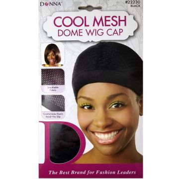 Donna Cool Mesh Dome Wig Cap - Black #22530