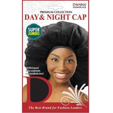 Donna Premium Collection Day & Night Cap Super Jumbo - Black #22244