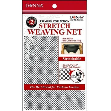 Donna Premium Collection Stretch Weaving Nets 2 Pcs - Black #22405