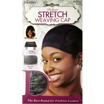 Donna Deluxe Stretch Weaving Cap - Black #22531