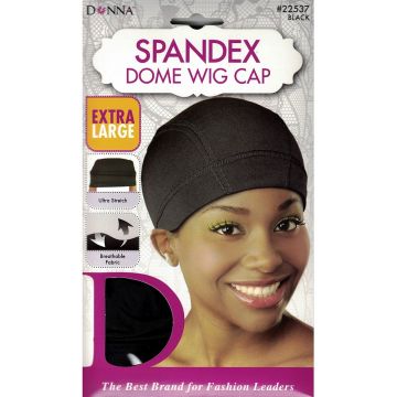 Donna Spandex Dome Wig Cap Extra Large - Black #22537