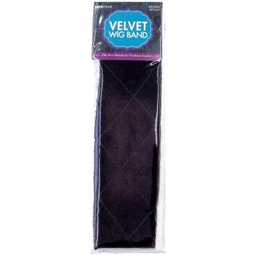 Donna Velvet Wig Band - Brown #22562