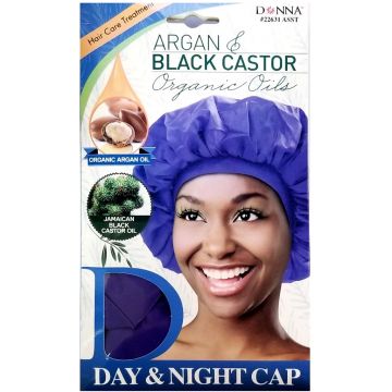 Donna Argan & Black Castor Organic Oils Day & Night Cap - Assorted #22631