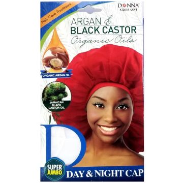 Donna Argan & Black Castor Organic Oils Day & Night Cap Super Jumbo - Assorted #22633