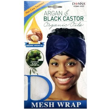 Donna Argan & Black Castor Organic Oils Mesh Wrap - Assorted #22661