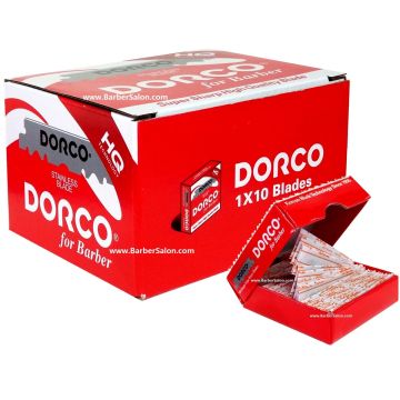 Dorco HQ Super Sharp High Quality Single Edge Blades - 1,000 Blades #HST300-1P [100 Blades x 10 Pack]