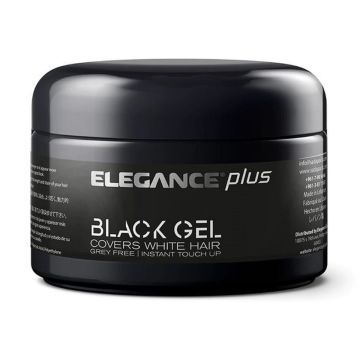 Elegance Plus Black Gel - Covers White Hair 3.5 oz