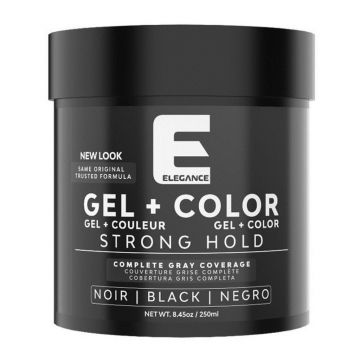 Elegance Plus Black Gel - Covers White Hair 8.45 oz