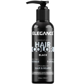 Elegance Camouflage Hair Color - Black 4.06 oz