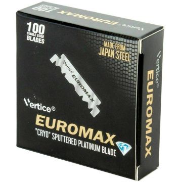 Euromax ''Cryo'' Sputtered Platinum Single Edge Blade - 100 Blades